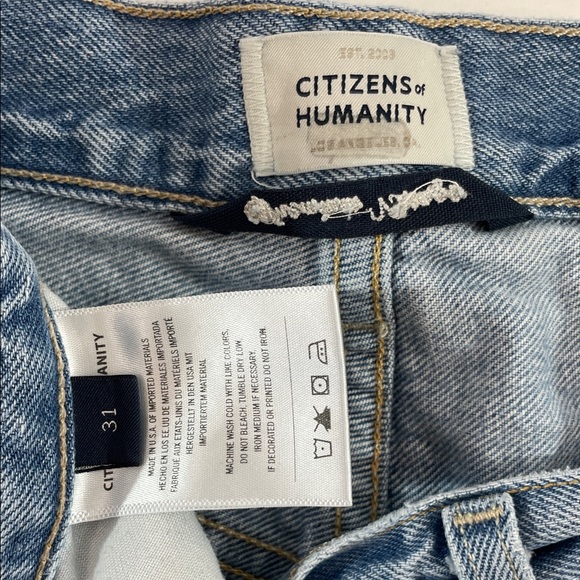 Citizens of Humanity Gaucho Vintage Jeans - Cropped Blue Denim, 31 - Picture 6 of 17